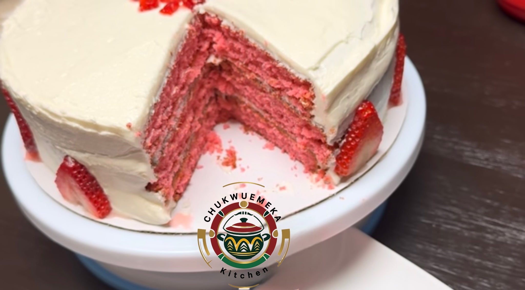 FRESH STRAWBERRIES LAYERED CAKE