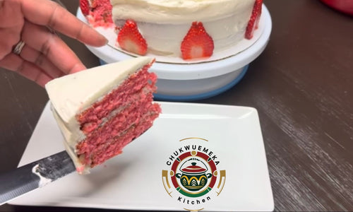 FRESH STRAWBERRIES LAYERED CAKE