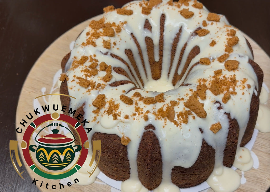 SOUTHERN EGG NOG BUNDT CAKE w/BISCOFF COOKIE CRUMB